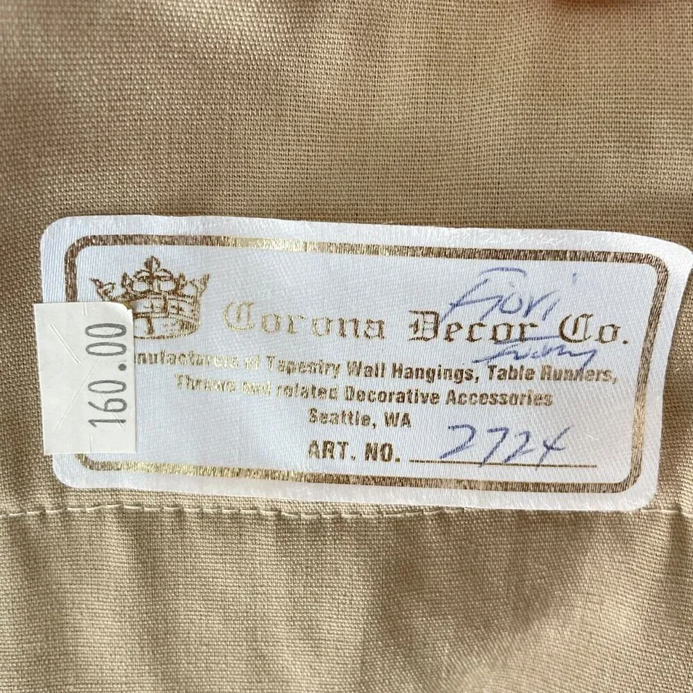 Corona Decor Co. 31”x26.5” Rug Woven Wall Hanging Tapestry #2724 Made in USA